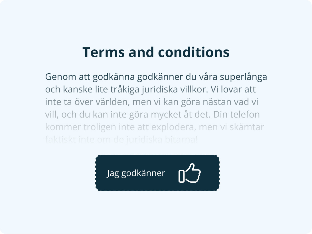 Terms and conditions