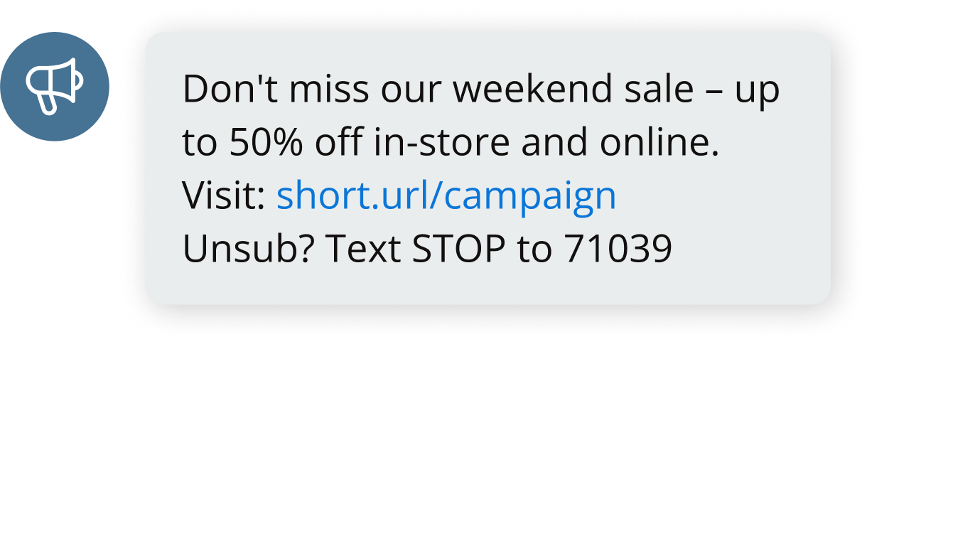 Promotion SMS